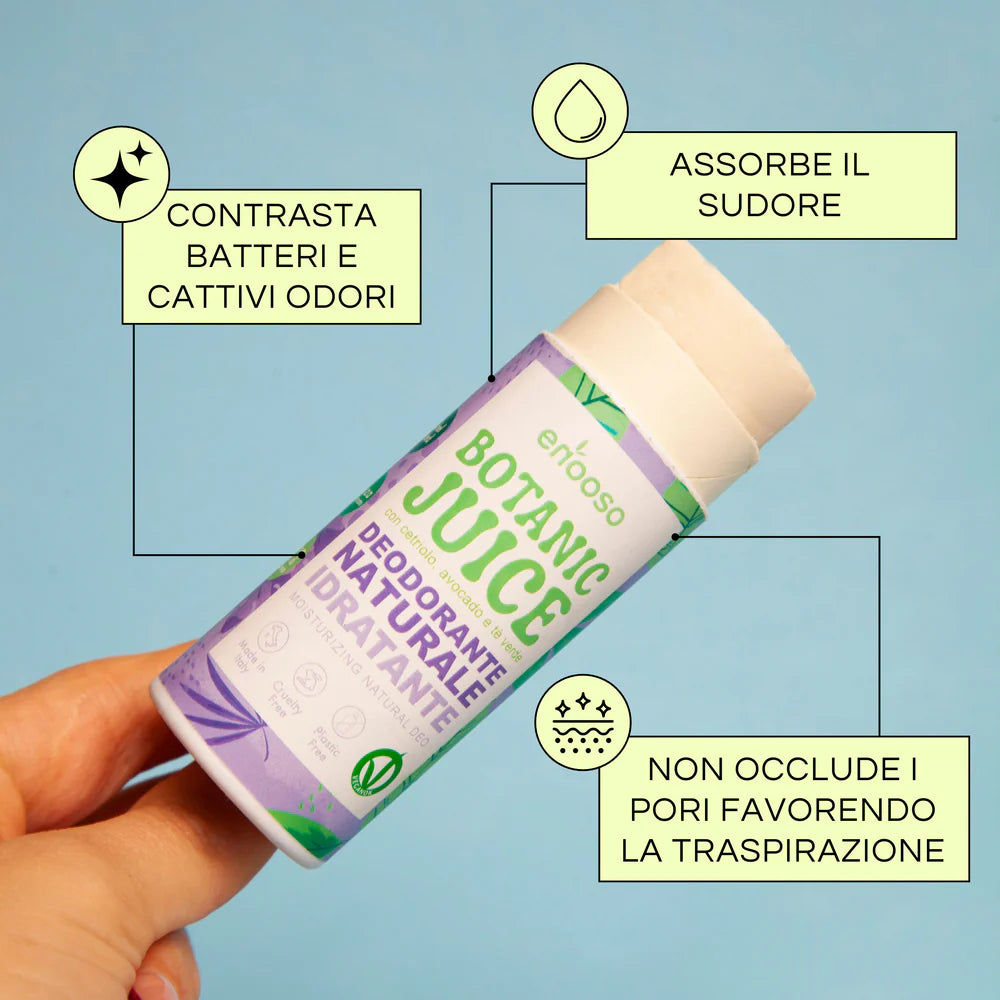 Deodorante Solido Idratante - Botanic Juice 55 ml Enooso