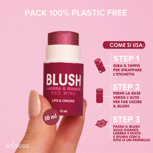 Blush Labbra e Guance - Red Wine 10 ml Enooso