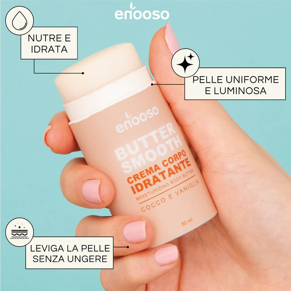 Crema corpo Idratante - Cocco e Vaniglia 50 ml Enooso