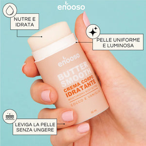 Crema corpo Idratante - Cocco e Vaniglia 50 ml Enooso