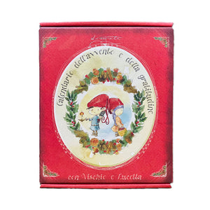 Calendario dell’avvento e della gratitudine con Vischio e Lucetta – Rosso
