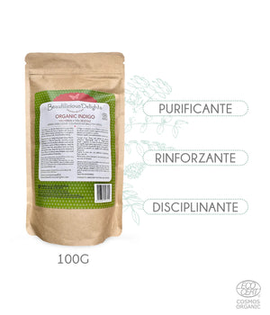 BEAUTILICIOUS DELIGHTS Henné Nero Bio (Indigofera tintoria) 100 gr o 250 gr io