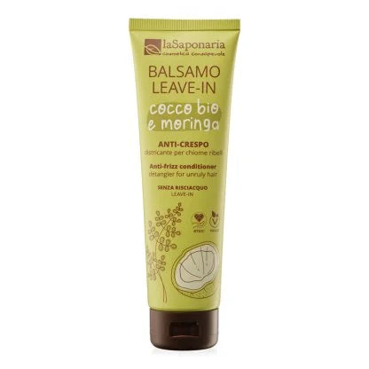 Balsamo leave-in Anti-crespo Districante con Cocco bio e Moringa 150 ml La Saponaria