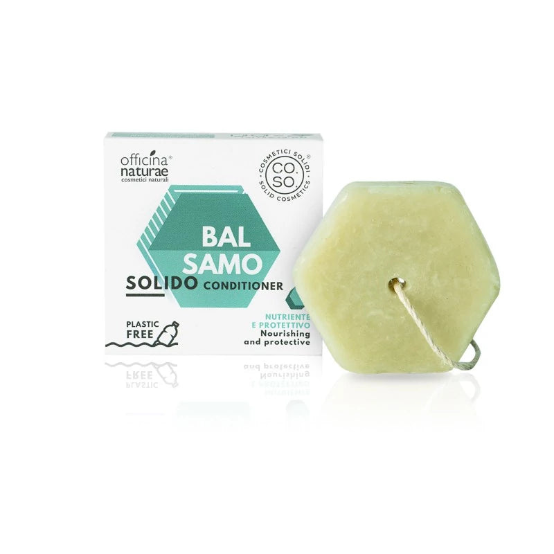 COMBO: CO.SO Shampoo Solido Nutriente e Protettivo + CO.SO Balsamo Nutriente e Protettivo 64 gr  OFFICINA NATURAE
