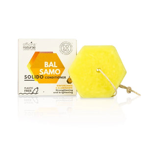 COMBO: CO.SO Shampoo Solido Rinforzante e Illuminante + CO.SO Balsamo Solido Rinforzante e Illuminante 64 gr OFFICINA NATURAE