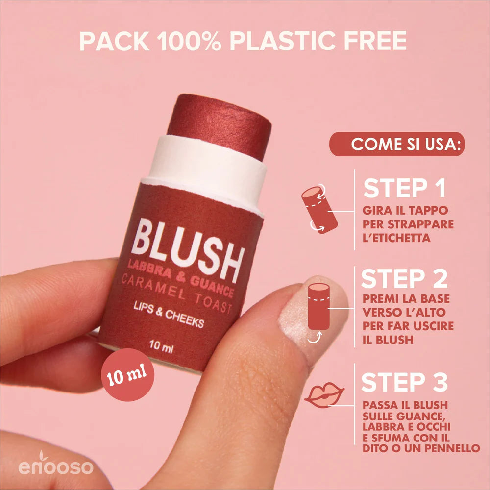 Blush Labbra e Guance - Caramel Toast 10 ml Enooso