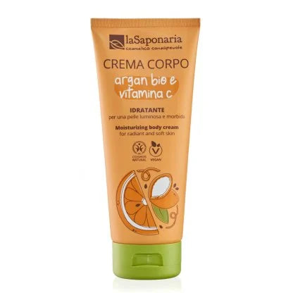 Crema Corpo Idratante – Argan Bio e Vitamina C. 200 ml La Saponaria