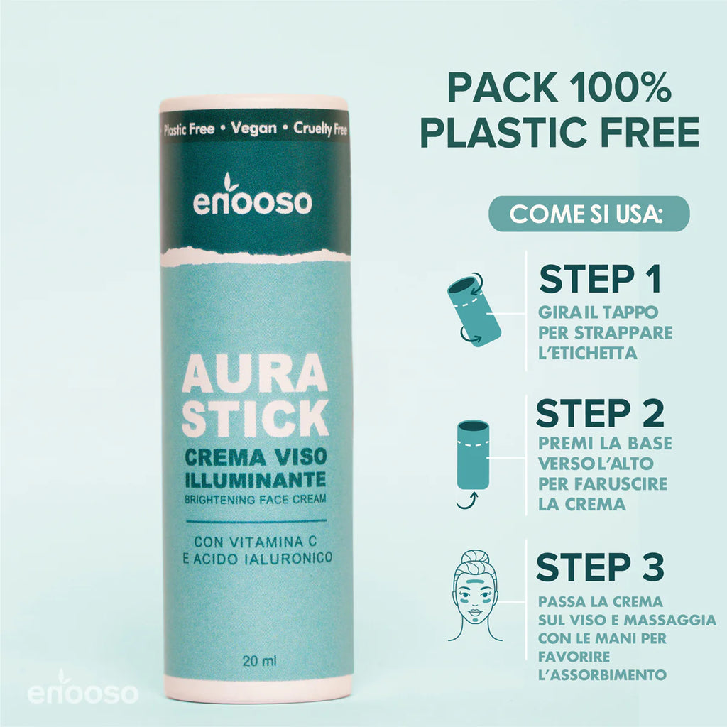 Crema viso illuminante - Aura Stick 20 ml Enooso