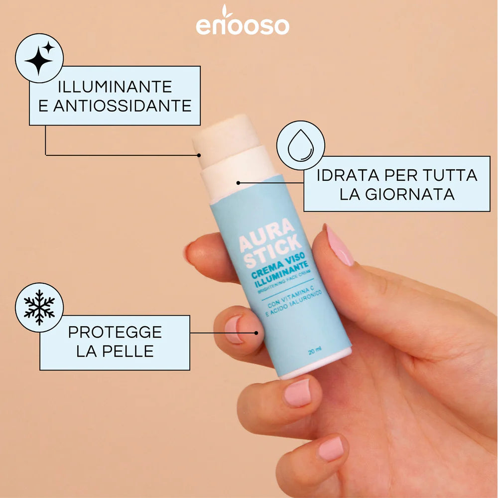 Crema viso illuminante - Aura Stick 20 ml Enooso