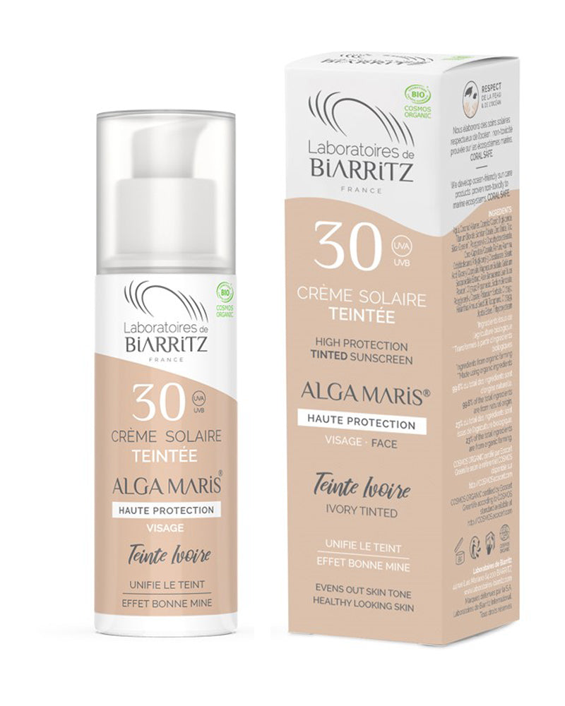 Crema Solare Colorata "AVORIO" Viso SPF 30 ALGA MARIS