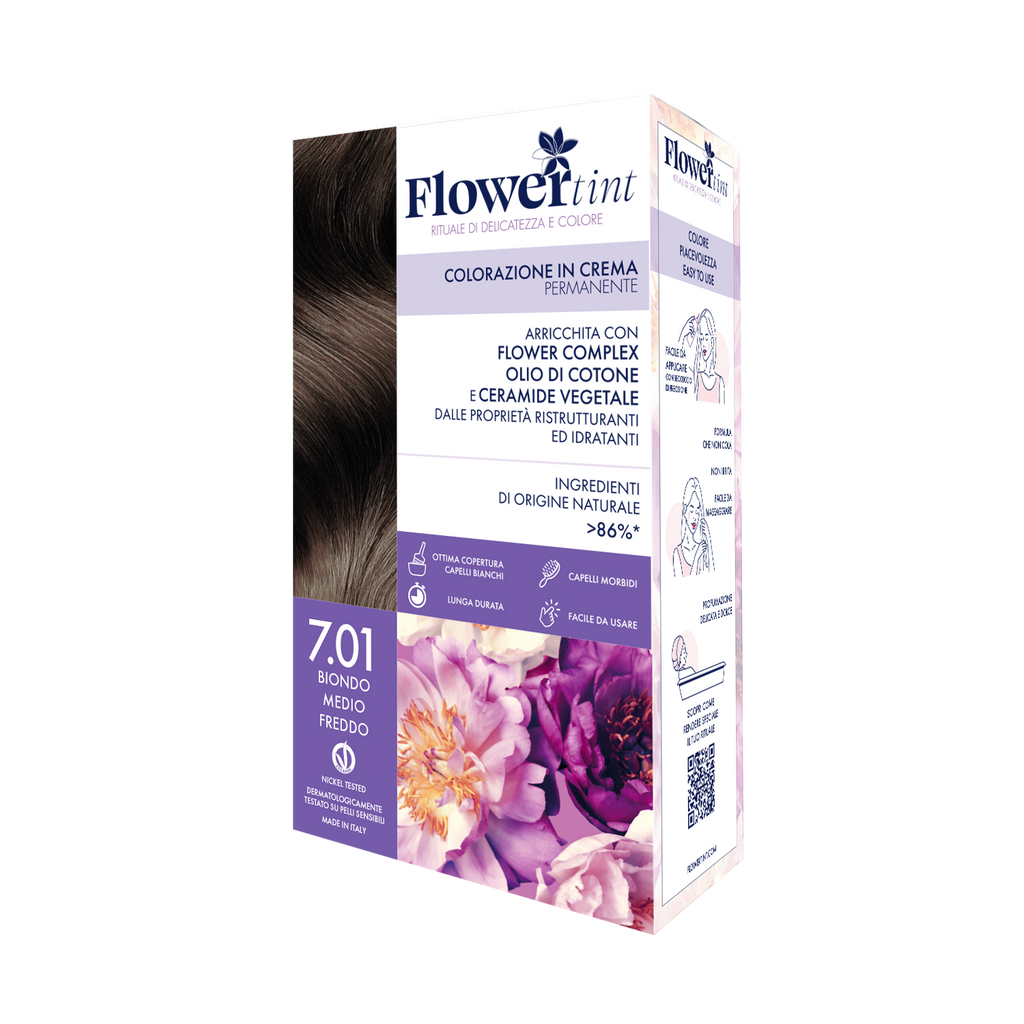 7.01 Biondo Medio Freddo FLOWER TINT PUROBIO