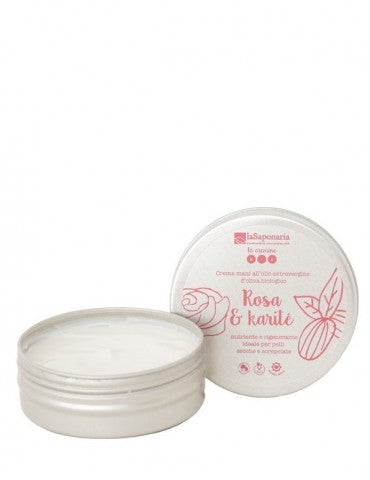 crema nutriente e rigenerante ed un ottimo alleato per proteggere le mani dalle aggressioni esterne quali freddo, vento, acqua e detersivi.