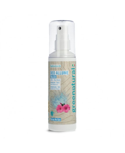 Deodorante spray no gas allume di potassio TALCO - 100 ML GREENATURAL