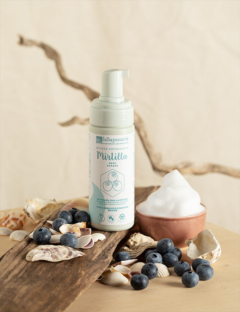 Mousse detergente Mirtilla 150 ml La Saponaria Linea Viso Costituzionale