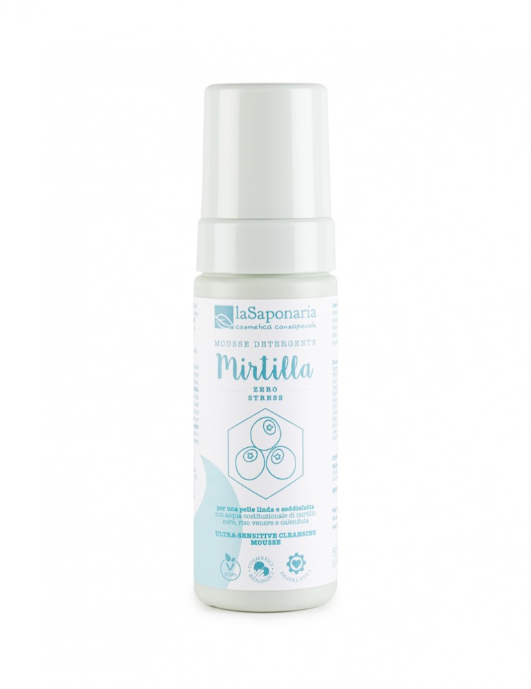 Mousse detergente Mirtilla 150 ml La Saponaria Linea Viso Costituzionale