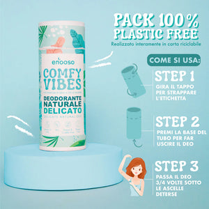 Deodorante Solido talco e lavanda - Comfy Vibes 55 ml Enooso