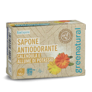 Sapone Antiodorante Calendula & Allume 100 g Greenatural